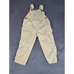 Cuecumber Corduroy Overalls Baby Boy 3T Brown Lightweight Baggy Farmer Like Dad